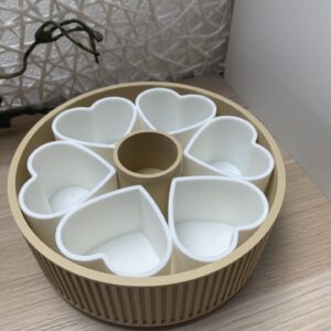 Snackschale mit Herz Einsetzen